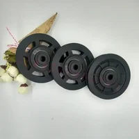 Fitness Equipment Accessories Cable Rope General Nylon Plastic Pulley U Groove  Wheel Roller Diameter 93,95,114mm 1