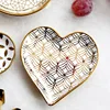 European Luxury Decorative Storage Trays, Ceramic Snack Saucer, Cake Plate, Small Jewelry Dish, Middle Eastern Arabic 3