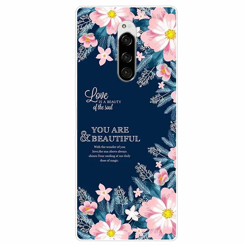 Cute Fashion Clear Soft TPU Phone Cover with Floral Design