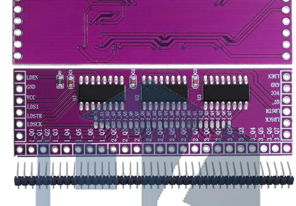 1-15 Stück Mikrocontroller Seriell-zu-Parallel-Pin-IO-Erweiterungsmodul 74HC595 Ausgangsport-Erweiterung 3 bis 24-Pin LED-Steuerung – Detail 12