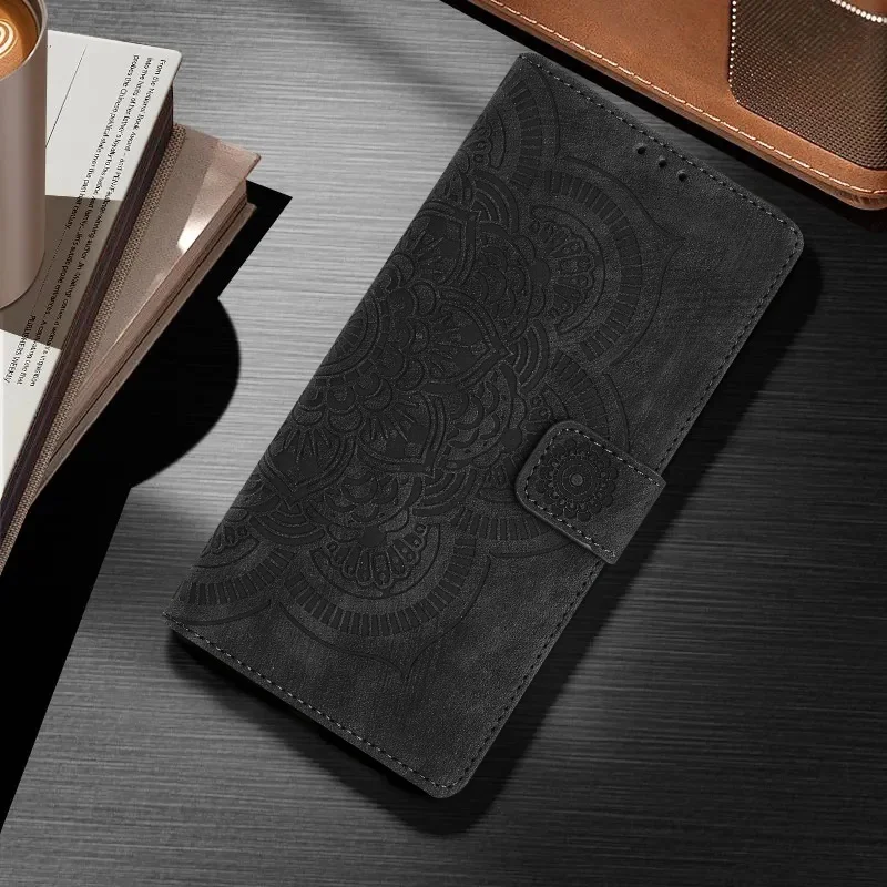 Leather Flip Wallet Phone Cover