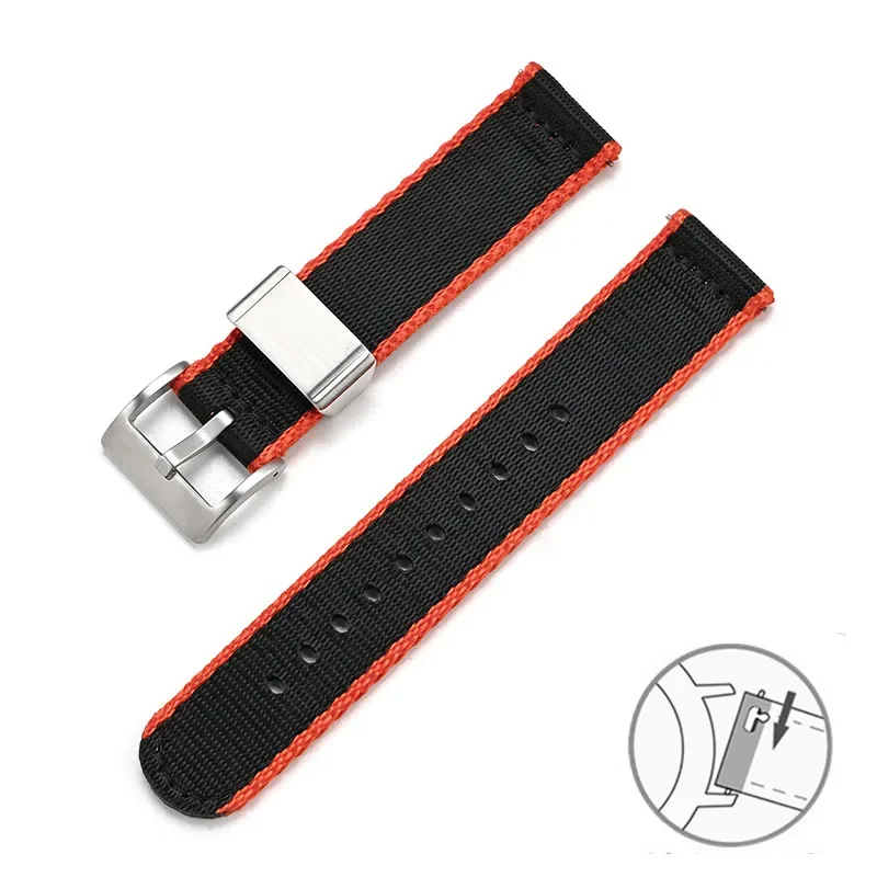 Colorful Woven Nylon Strap - Quick Release Universal Watch Band