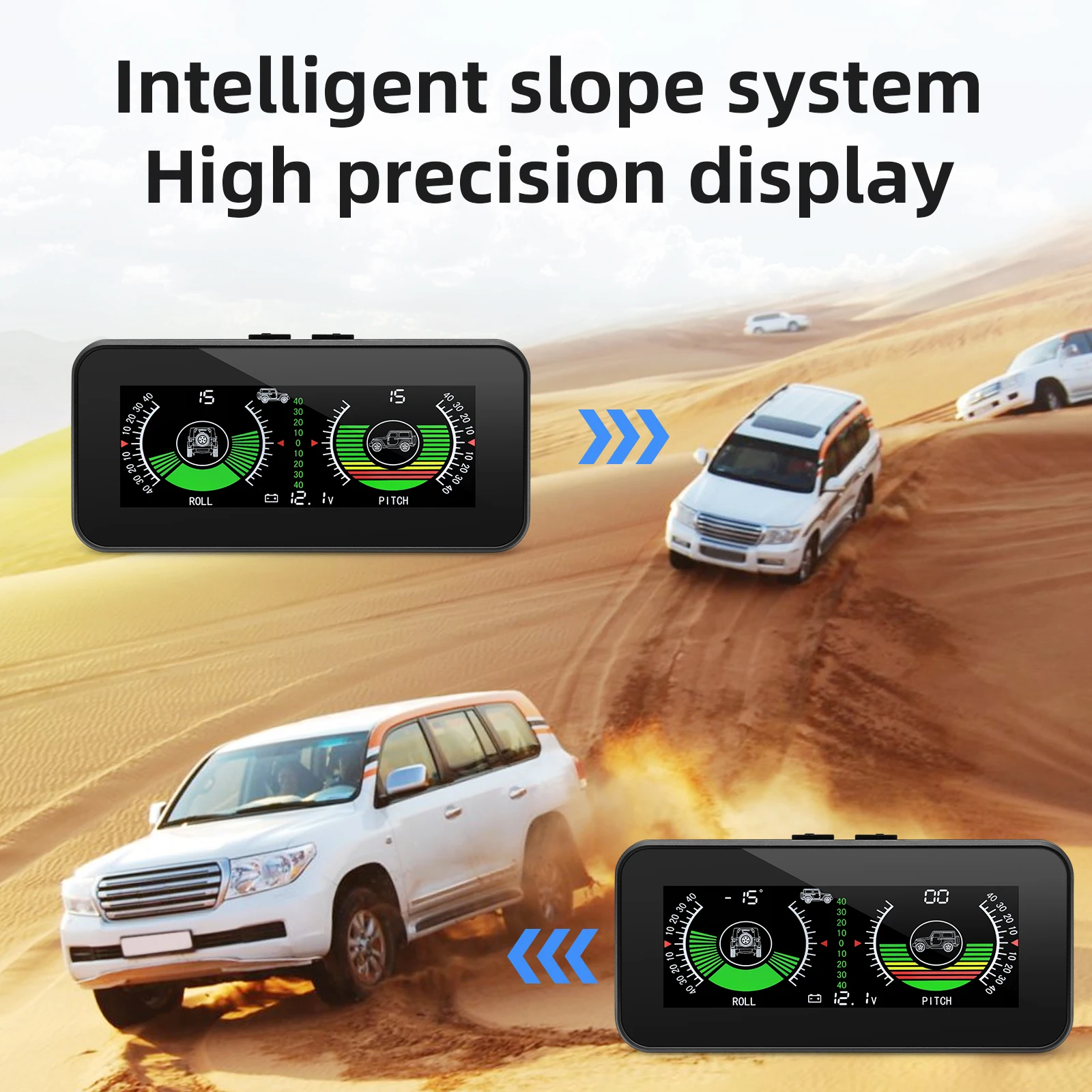 M50 GPS Smart Inclinometer Off-road 4X4 Car Digital Display Tilt Roll Pitch Angl