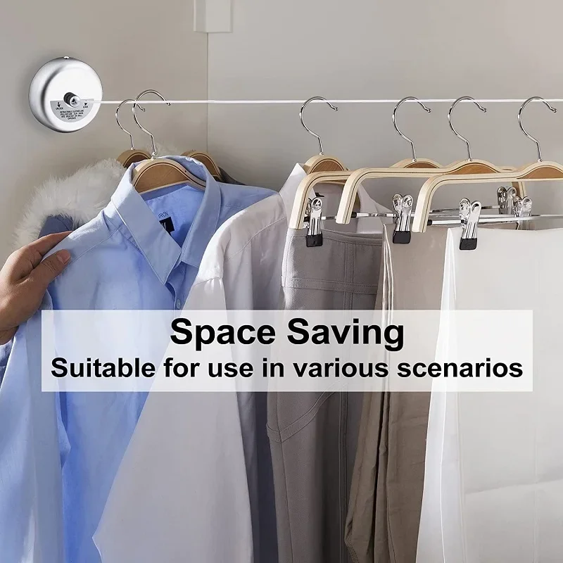 Corde à linge rétractable, YIFAN en acier inoxydable 304 flexible