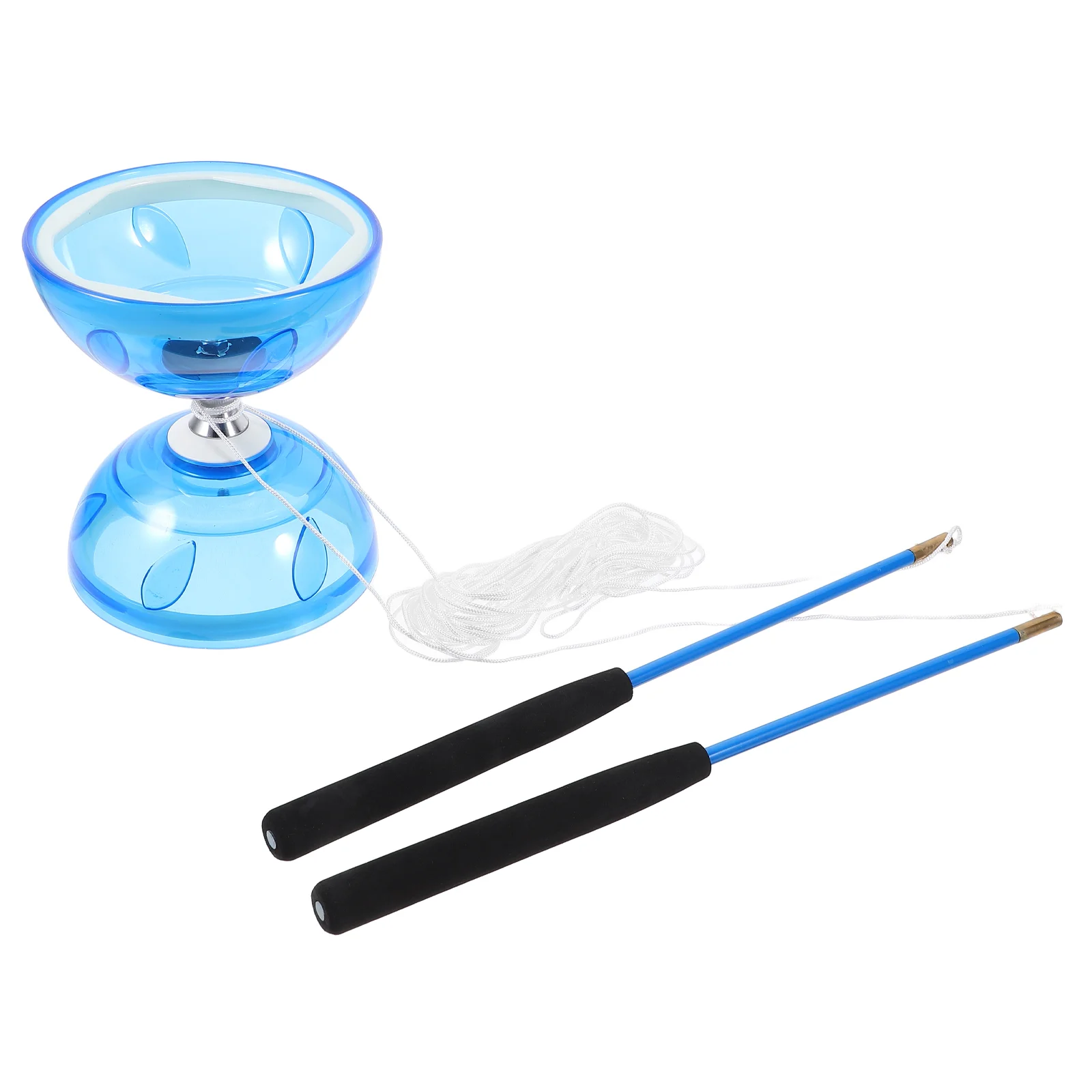 1 set Double Headed Diabolo Beginner Training Fitness Toy Rubber Surface Professional Performance Kids Elderly Practice Tool diabolo toy