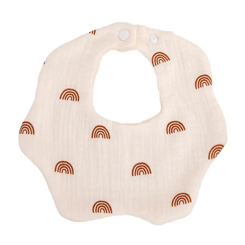 

Baby Cotton Bibs Babies Waterproof Bib Solid Color Adjustment Saliva Pocket Children's Burp Cloths Accessories Newborn