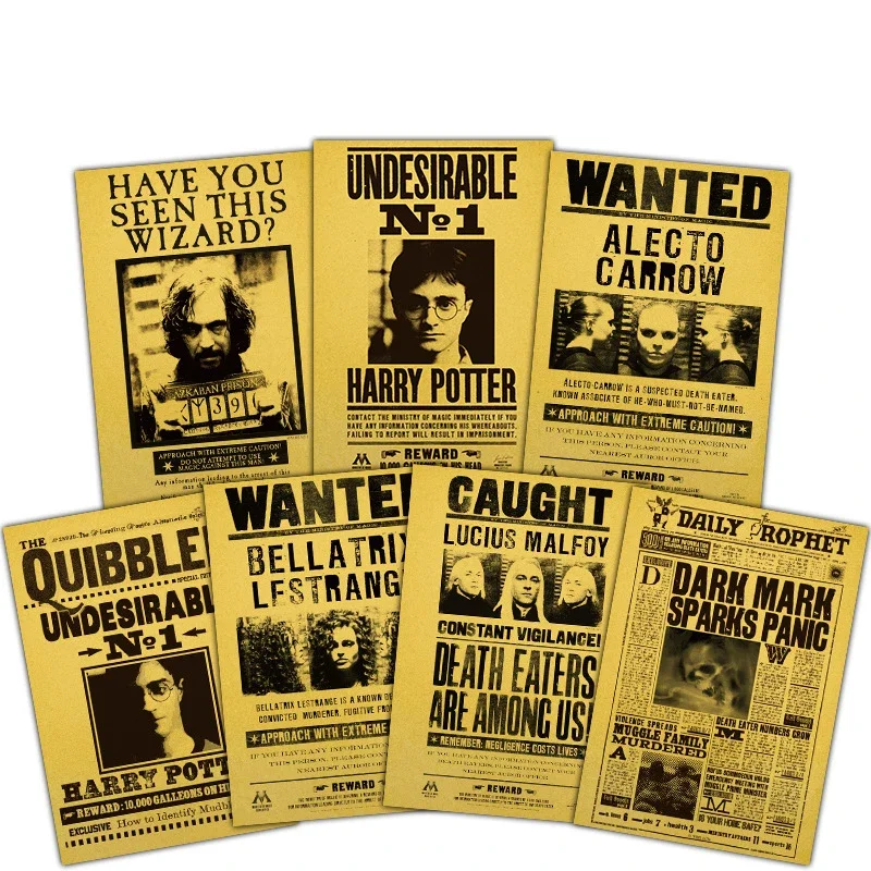 

Постеры Harries Поттера, периферийные фильмы Хогвартса, карта мародера, билетов, обои, интерьерные фотообои, украшения, детские игрушки, подарки