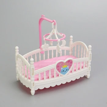 1:12 Casa delle bambole in miniatura Baby Room Culla Letto Culla Letto Mobili Modello Decor Giocattolo Accessori per casa delle bambole