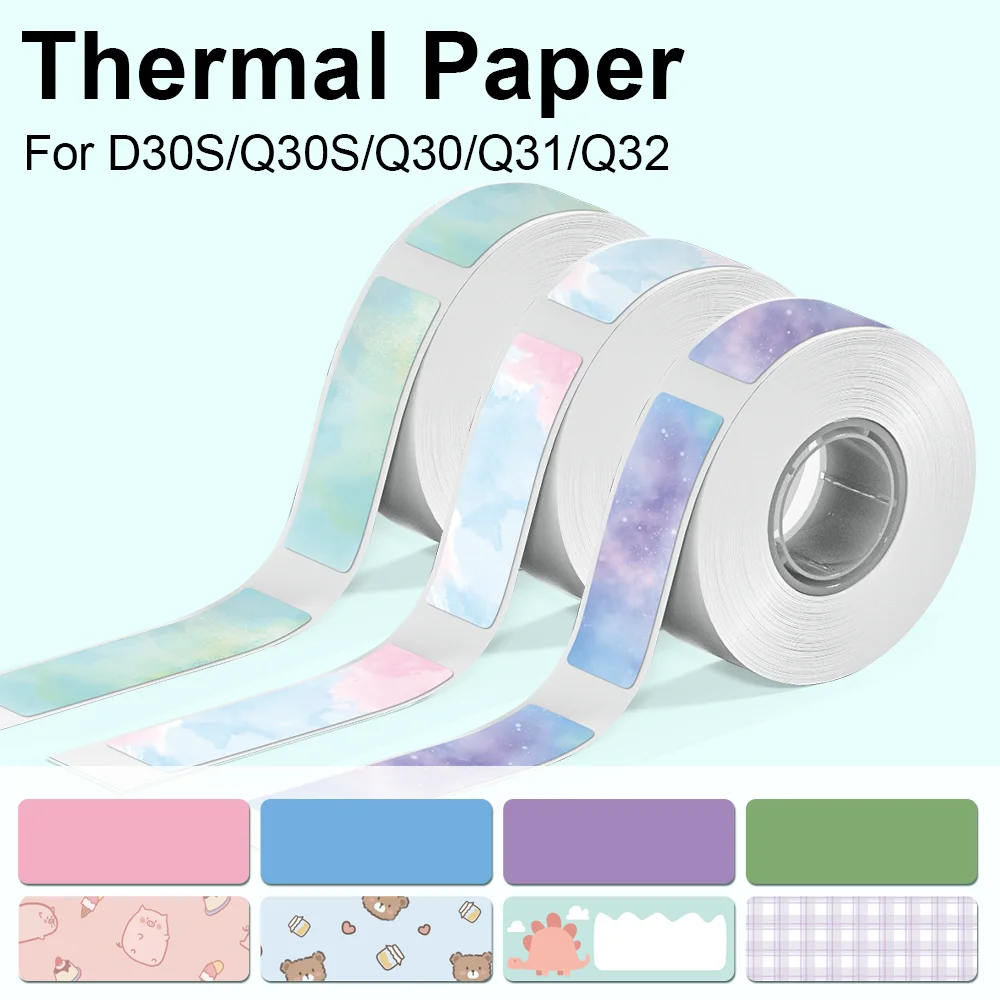 Self Adhesive Stickers for Portable Label Maker D32 D30 D35 Q30 Q30S ...