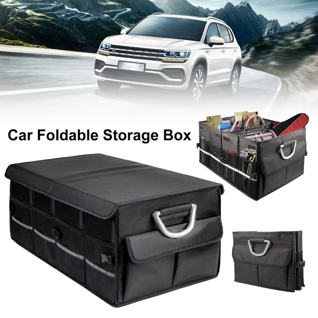 Trunk Organizer For Car Portable Collapsible Car Caddy With 2 Compartments  Portable Large Storage Box With 2 Compartments - AliExpress