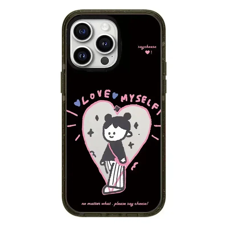 

2.0 Acrylic Love Myself iPhone 11 12 13 15 14 Pro Max Protective Case, Fits iPhone 15 Pro Max