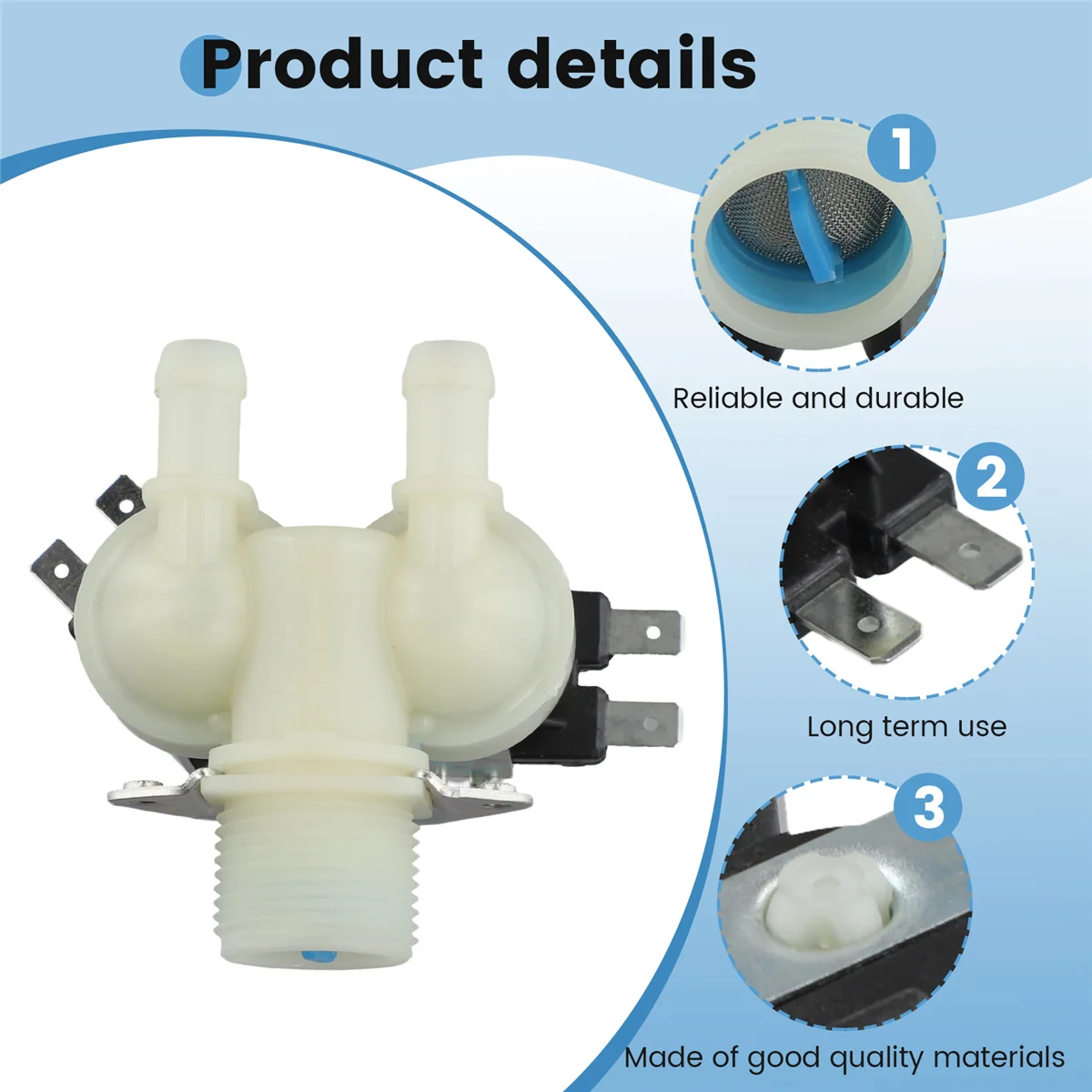 FPS135-270G 0024000126B Water Inlet Double Valve Solenoid Valve for Haier Automatic Drum Washing Machine HOT