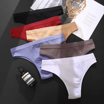 Seamless Brazilian Panties For Women Solid Women's Panties Low Waist Bikini Panty Girls Basic Female Underpants Comfort Lingerie