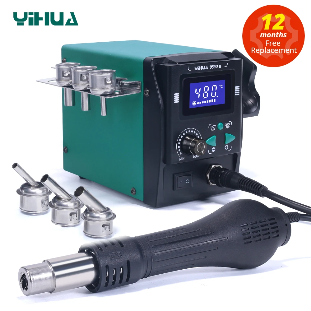 YIHUA 959D-II 700W Hot Air Gun Rework Soldering Station Phone Repair Welding Tools hot air gun soldering station soldering tool welding tool