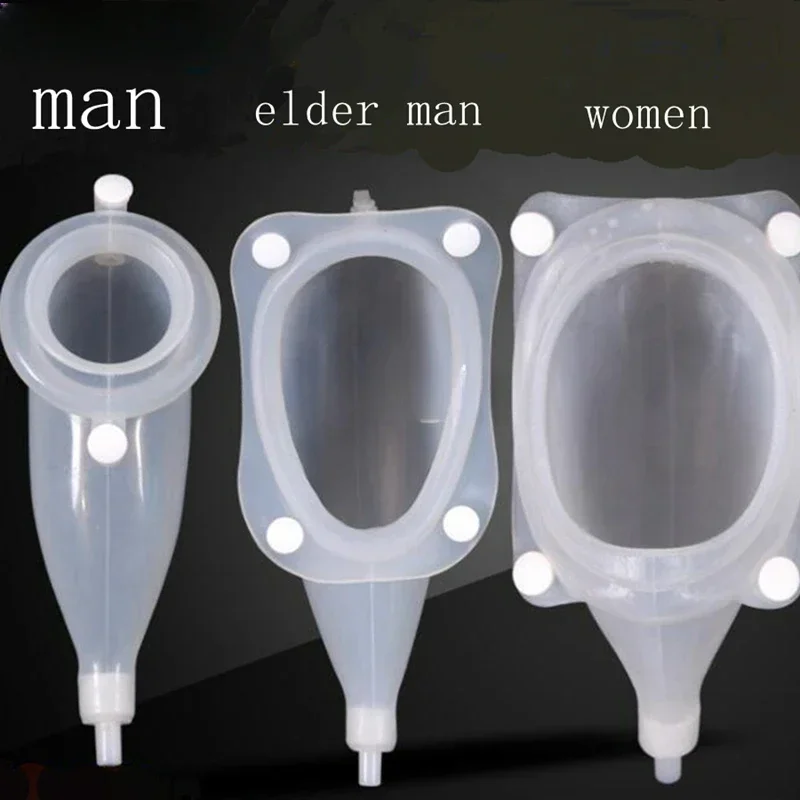 Older Elderly Men Woman Silicone Urine collector Bag Adults A stroke Urinary incontinence Urinal with Catheter Toilet