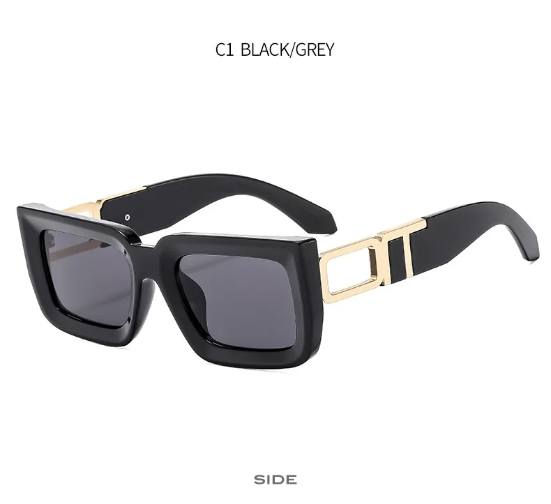 Nuovi occhiali da sole quadrati retrò per donna uomo occhiali da sole occhiali moda tonalità maschili occhiali di marca UV400_voghion.com