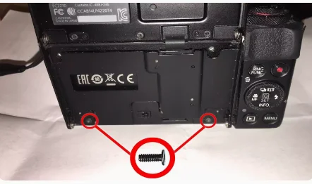 Nuovo Display Lcd Supporto Fisso Flip Screw Per Canon Powershot G7X, G7X Mark Ii G7X2