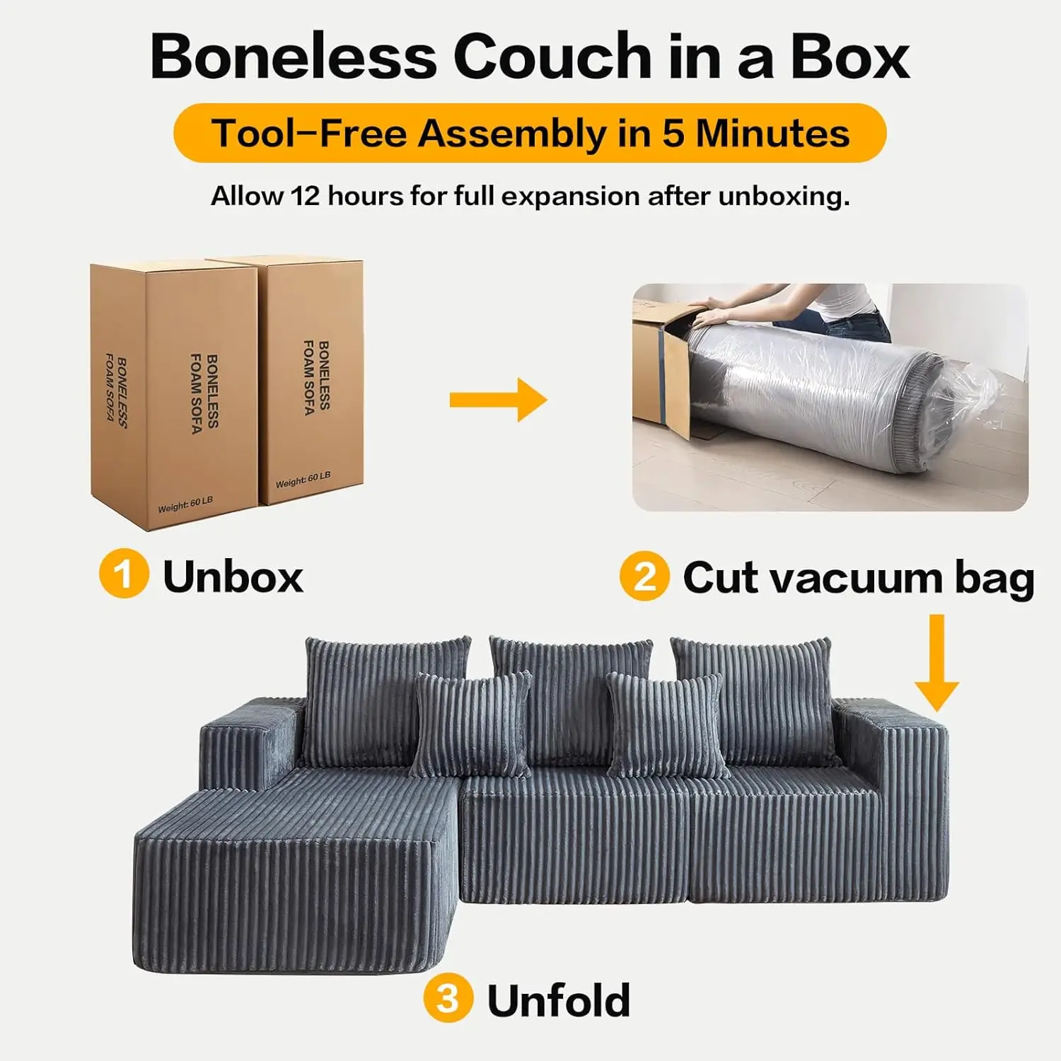 Modular L Shape Sofa 4
