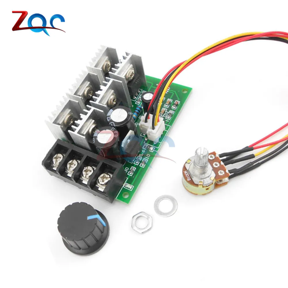 DC9V-55V 40A PWM DC Motor Speed Controller Switch Electric PWM Speed Control Regulator With Reversible Switch pwm controller 12v dc motor speed controller,motor speed controller,electric motor speed controller