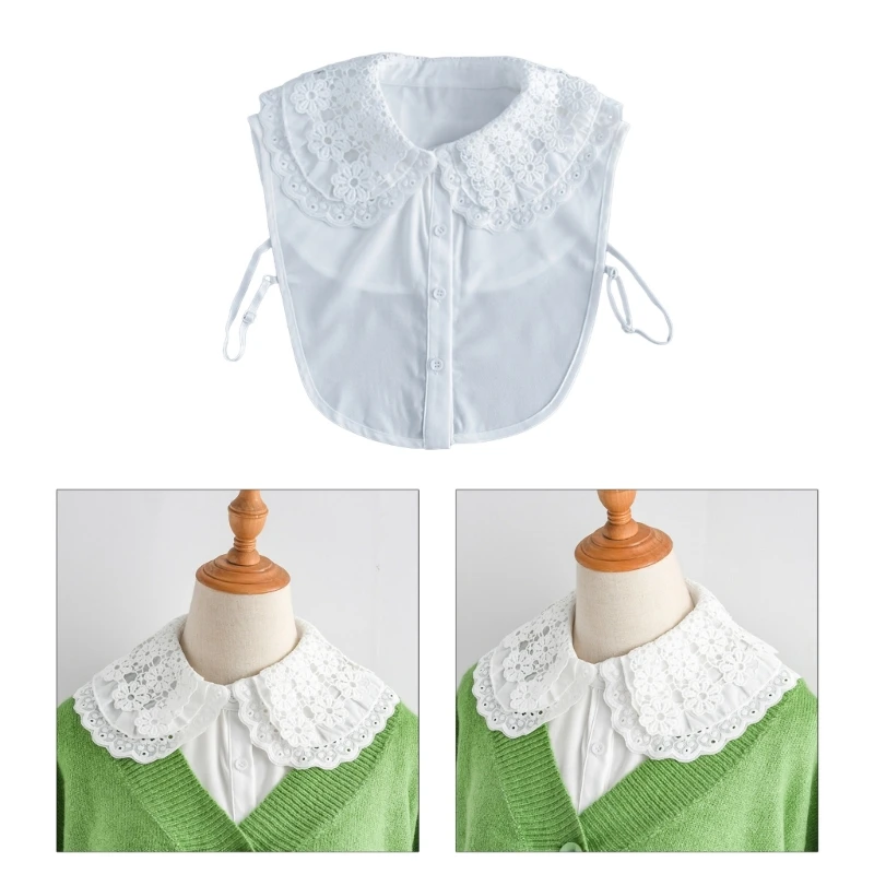 

Faux Collar Decorative Collars Party Suit Floral False Collar Casual Dress Decor