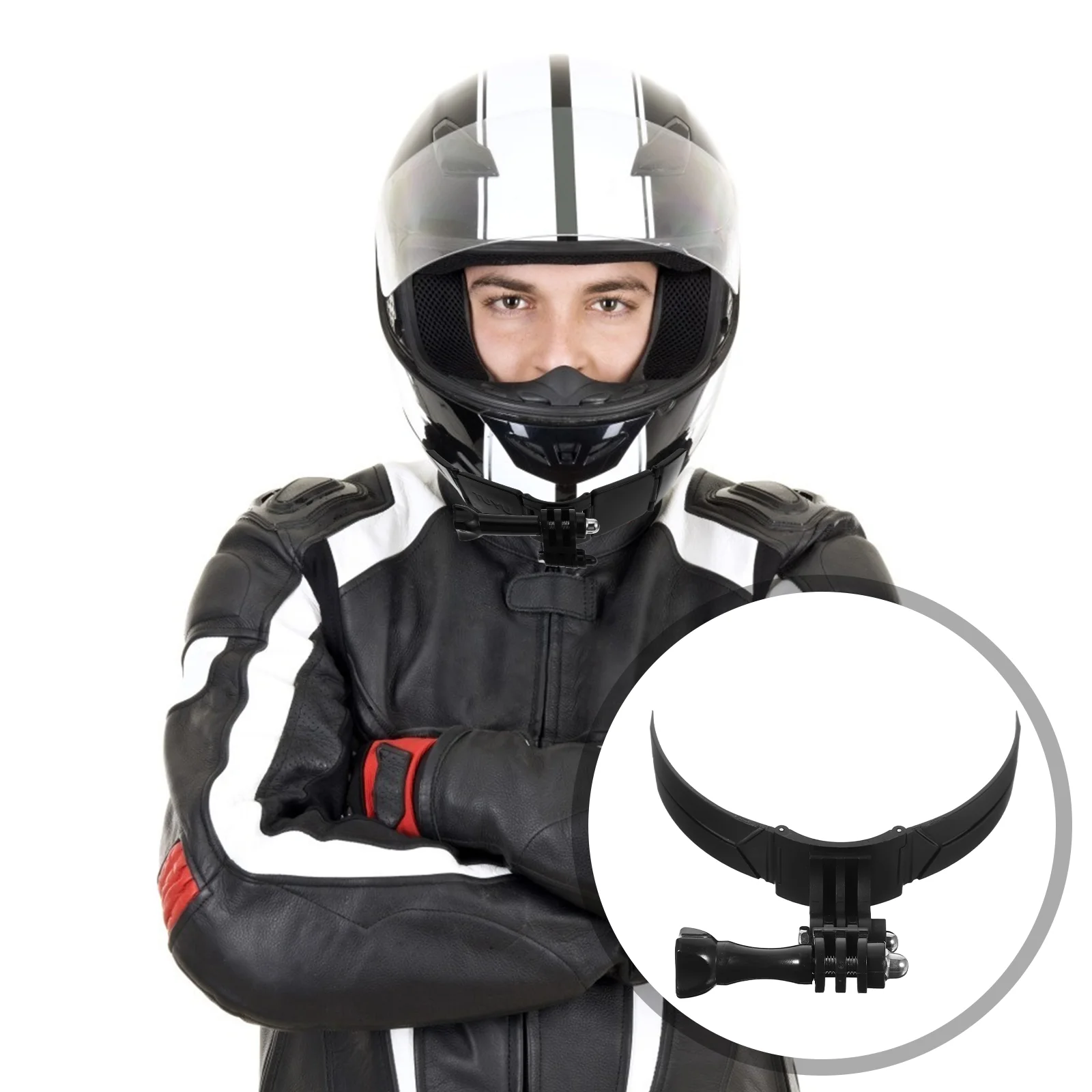 

Camera Stand Motorcycle Support Mount Bike Chin Bracket Abs Action Holder