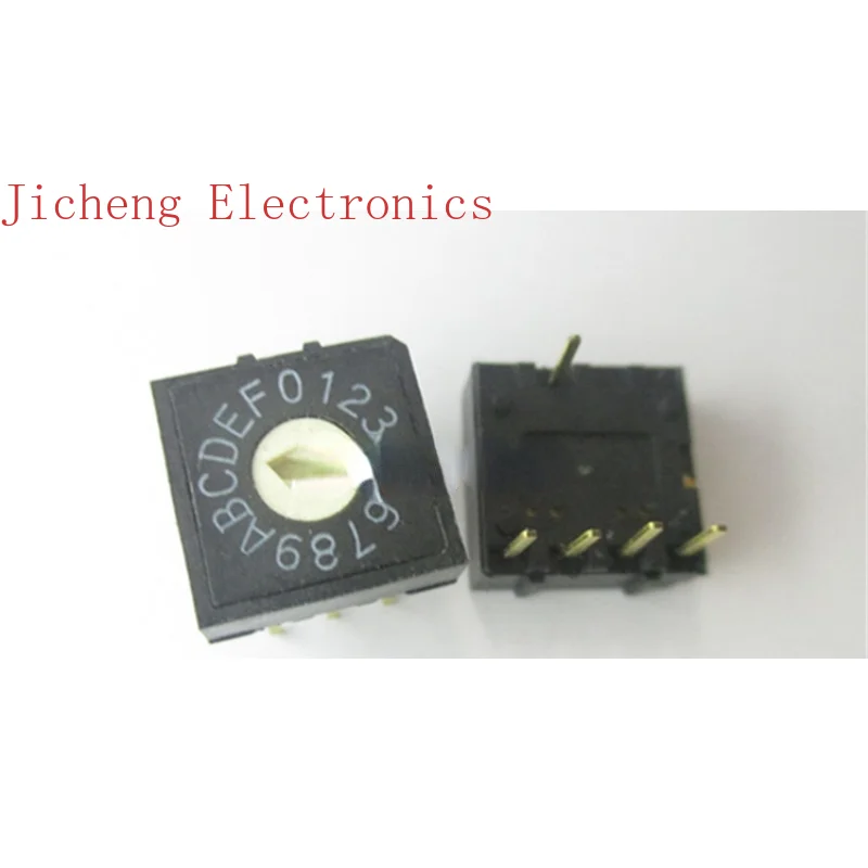 

10PCS Taiwan DIPRH4A-16R Rotary Dial Switch 16 Gear 0-F Shift Code 4:1 Pin