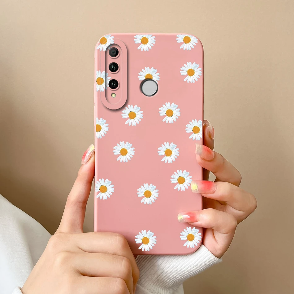 Floral Liquid Silicone Shockproof Phone Case with Camera Protection