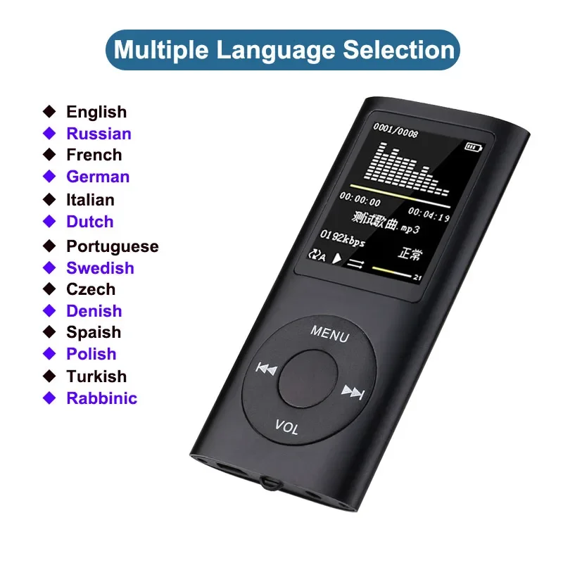 Portable Mp3 Mp4 Music Video Media Players for IPod Style 1.8 LCD Screen Sport FM Radio Support TF Card mp4 player music player mini media player