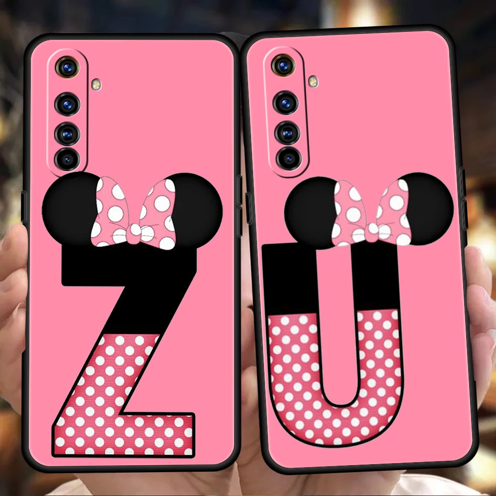 Cartoon Rat Letters Silicone Per Realme 9 Pro Gt2 6 7 8 10 C11 C21Y C25 C35 Gt Neo 2 3T Pro Plus 5G Custodia Antiurto Per Telefono
