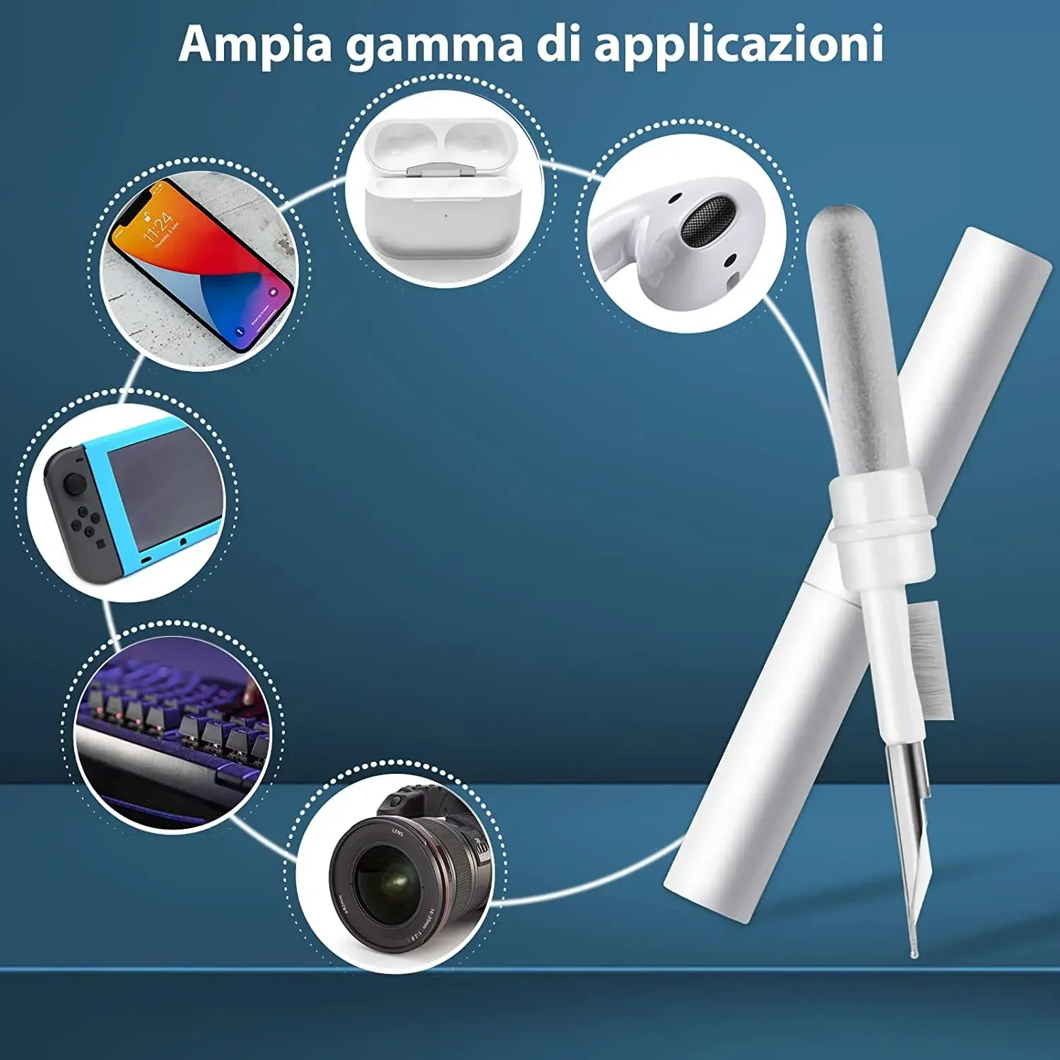 Wireless Earphone Cleaning Pen and Brush Tool Kit