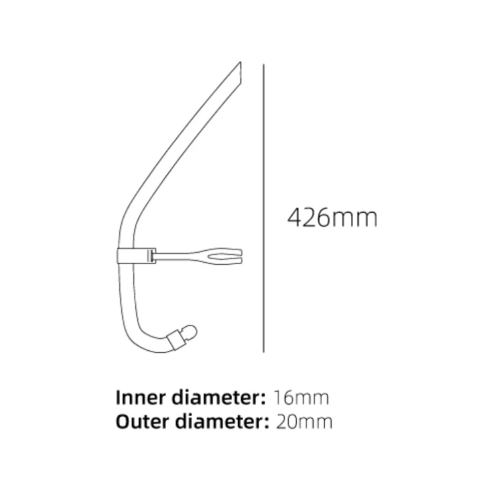 Silicone Front Swimmer Snorkel for Diving Training Swim Snorkel Swimming Front-breathing Tube Adults Snorkel Diving Tube 6