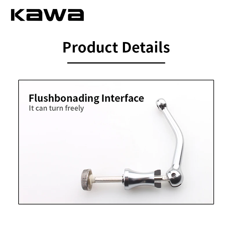 Kawa1pc Fishing Spinning Reel Handle For 4000-6000 Model Hexgon Shaft Handle Reel Single Handle DIY Fishing Tackle Accessory