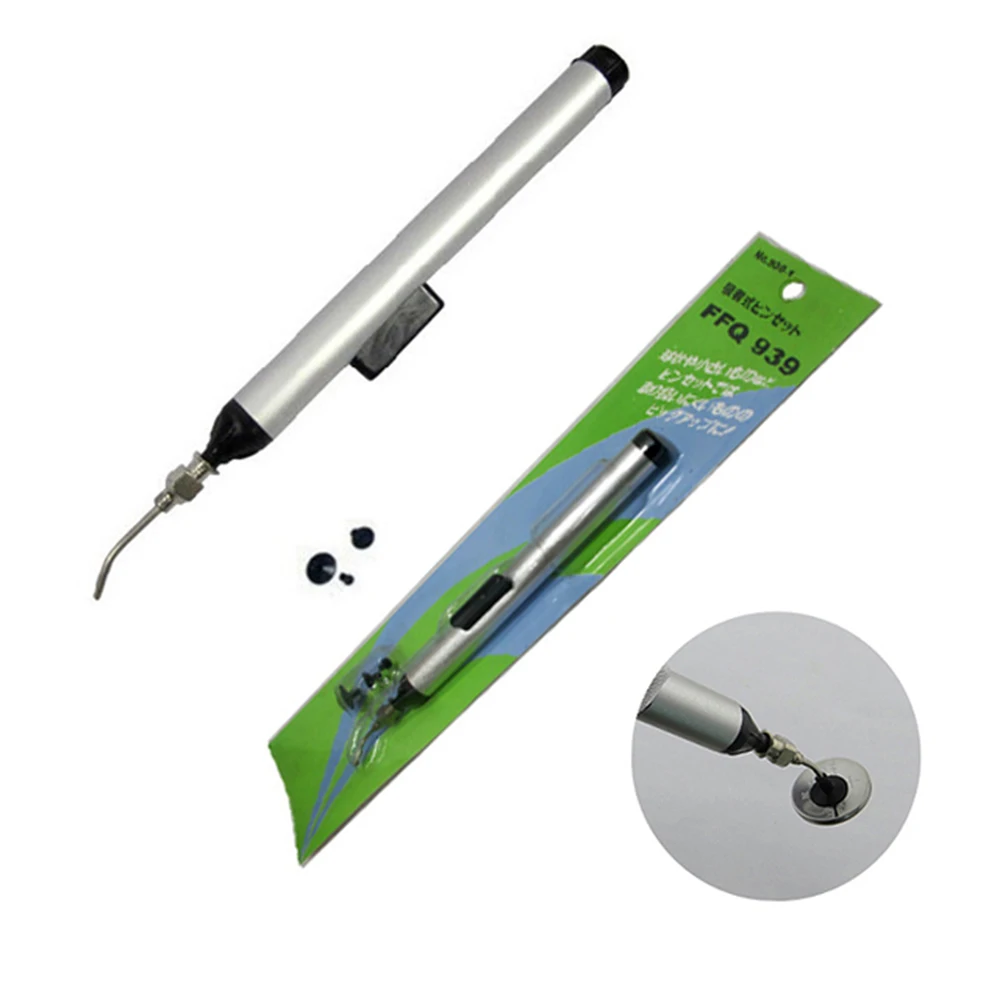 

Vacuum Pump Sucking Suction Pen Pick Up Tool Solder Desoldering With 3 Suction Headers Alternative Tweezers Pick Up Tools For IC