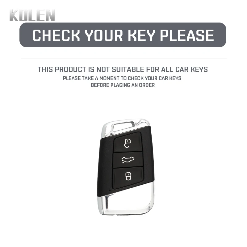 Carbon Fiber Style Car Key Case Cover