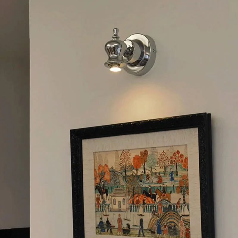 Small Chorme Wall Light 3000K Atmosphere Sconce Art Deco For Bedroom Bedside Stairs Parlor Hotel