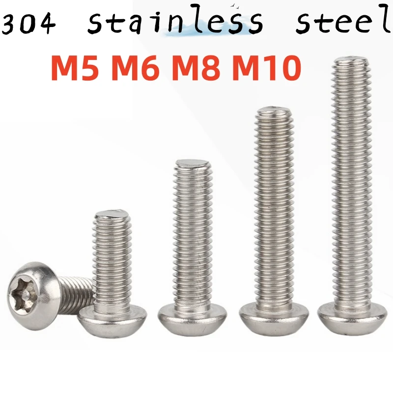 

2-20pcs M5-10 304 A2 Stainless Steel Internal Plum Blossom Screw With Column Mechanical Cylindrical Internal Plum Blossom Screw