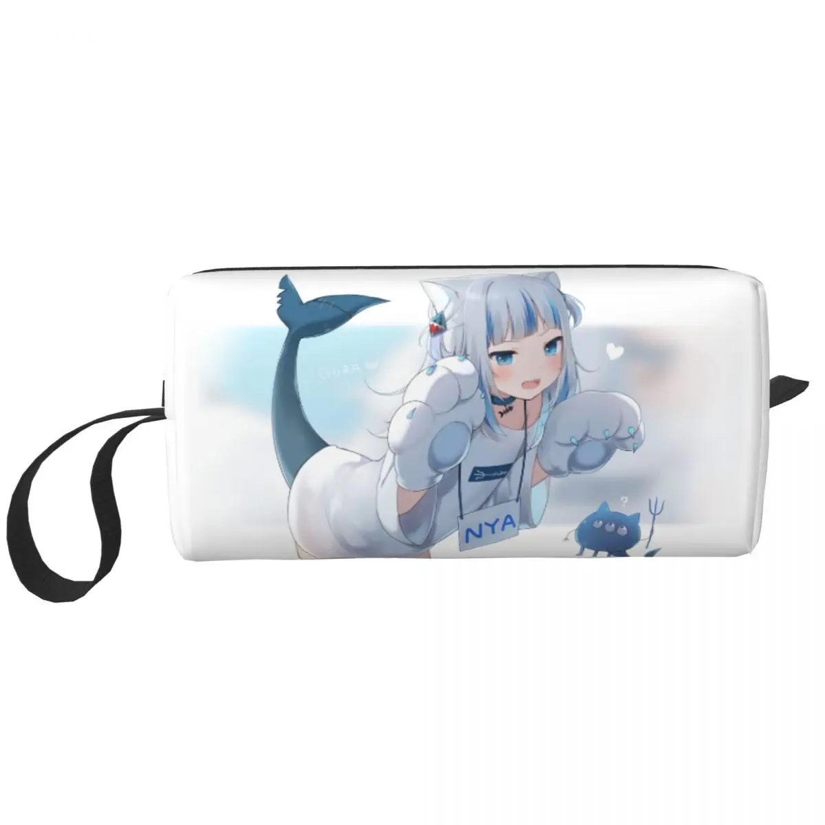 

Cat Paws Gawr Gura Hololive Amashiro Natsuki Makeup Bag Pouch Cosmetic Bag Travel Toiletry Small Makeup Pouch Storage Bag