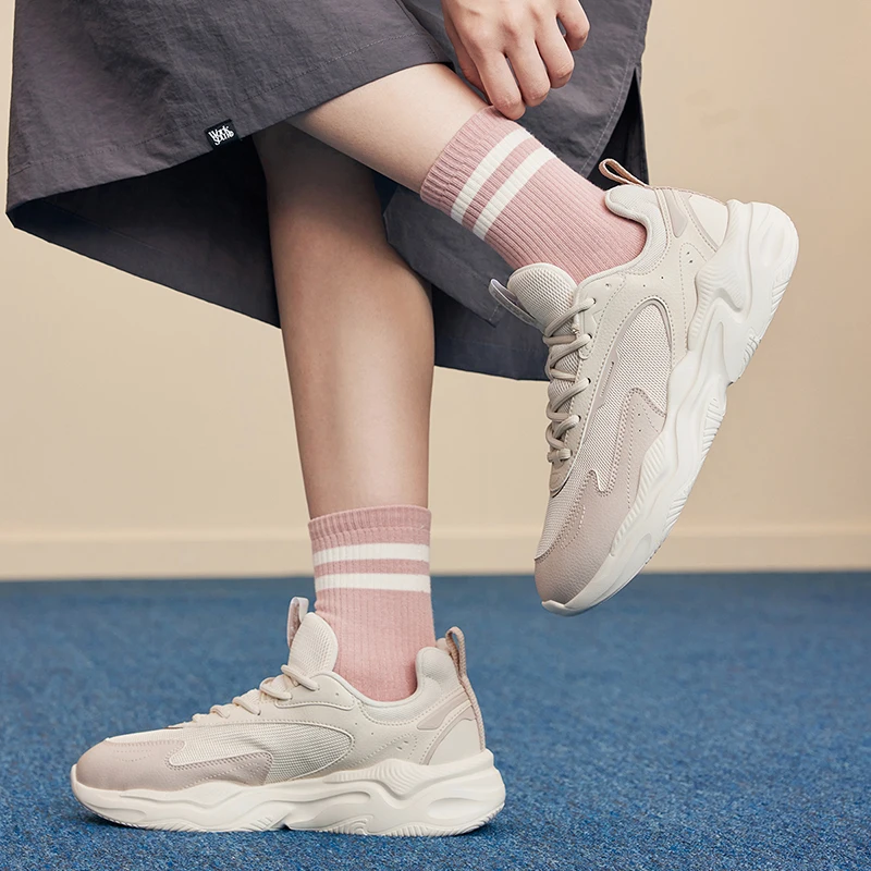 Xtep Lofty Mountain 3.0 Casual Shoes For Women Autumn Comfortable Casual Shoes Breathable Sneakers 876318320050