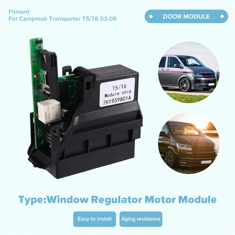 SXR-윈도우 레귤레이터 모터 모듈 레귤레이터 모터 모듈 레귤레이터 모터 모듈 VW Transporter 왼쪽