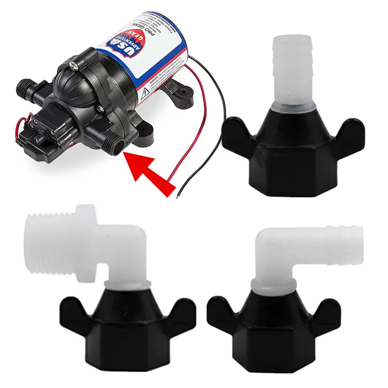 1/2" / 1/2"-14 Hose Barb Quad Port Fitting Macerator Water Pump