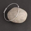 2pcs Stainless Steel Bracelet Open Bracelets DIY Expandable Bangle Bracelet Base Setting Jewelry Making Supplies Accessories 4