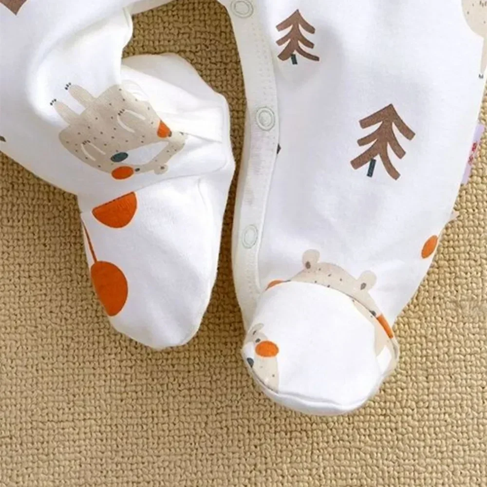Baby Girl Rompers 0 to 12 months Spring Autumn Cotton Long Sleeve Print Infants Underwear Overalls baby clothes