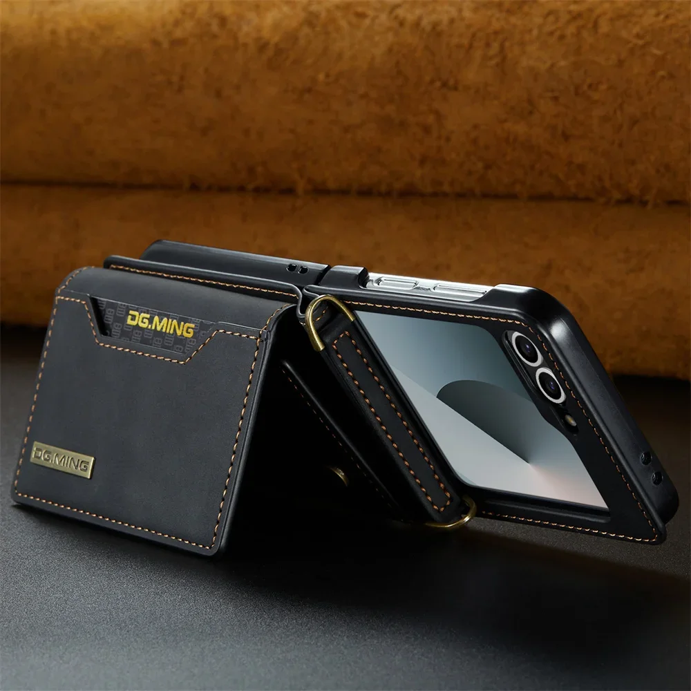 Premium PU Leather Shockproof Wallet Case with Card Holder & Kickstand