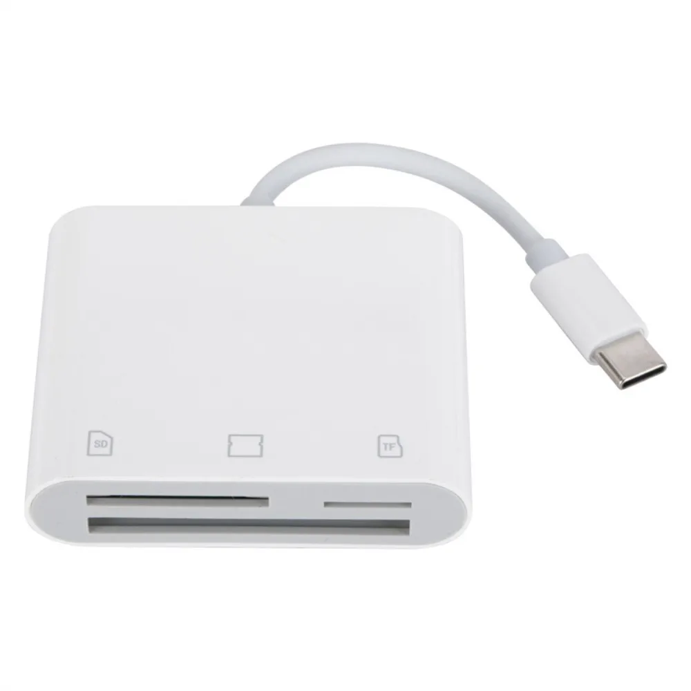 3 in 1 Type-C Card Reader Converter Phone Adapter TYPE C To SD TF Card Reader High-speed Reading Hub