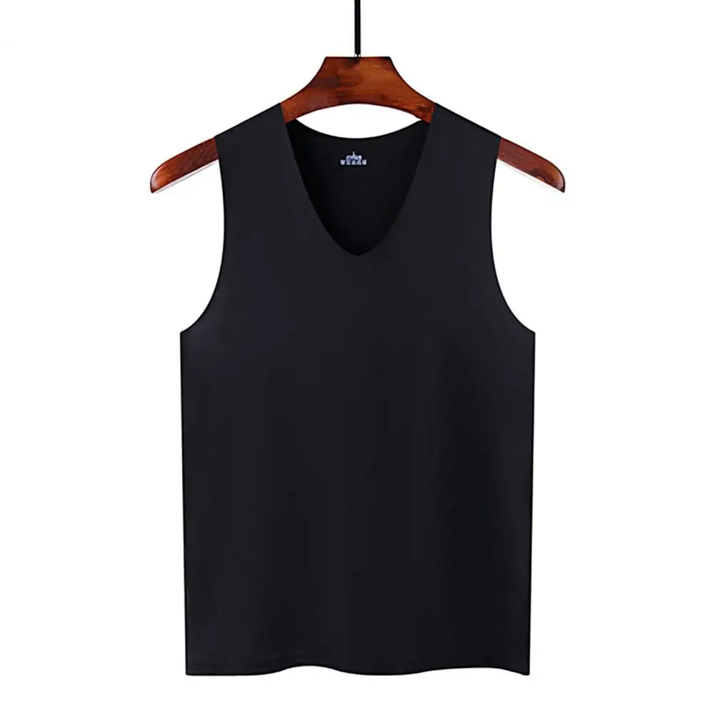 

Men Vest Sleeveless V-Neck Quick Dry Ice Silk Vest T-Shirts Tank Top for Summer Underwear Undershirt Mens Running Vest Ropa