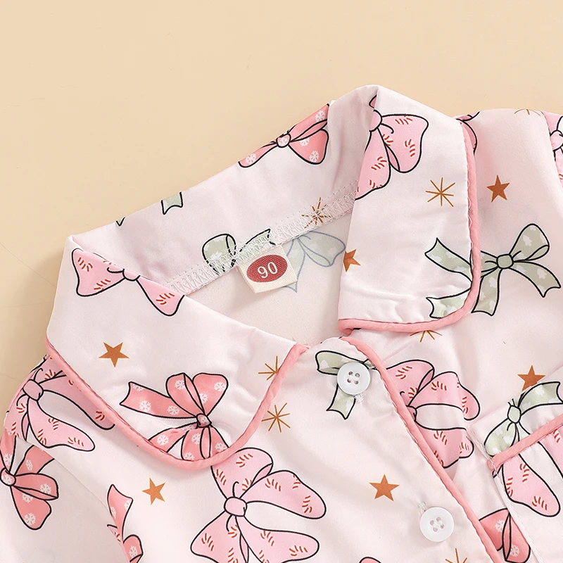 Zoerea Natale Pigiama Famiglia Set Mamma papà Bambino Neonato Pagliaccetto Pigiami da Notte Due Pezzi Cotone Manica Lunga T-Shirt e Pantaloni Donna,S