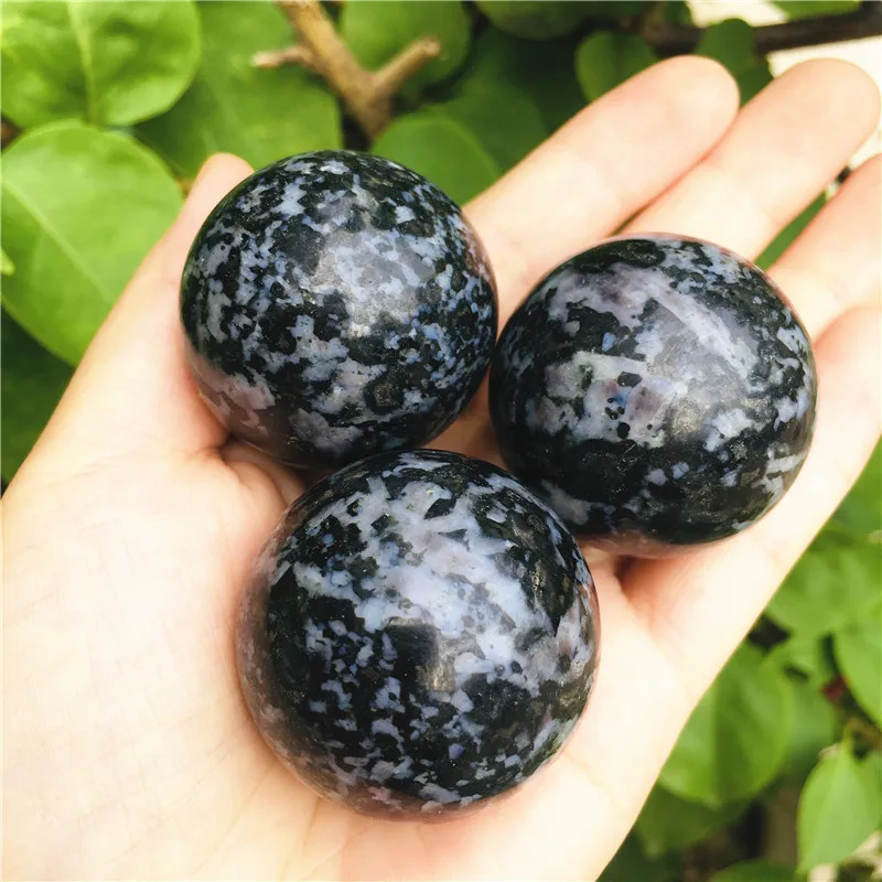 35mm Natural gabbro sphere crystal Quartz Globe Ball Rock stone and Mineral Chakra Reiki Healing Home decoration Craft