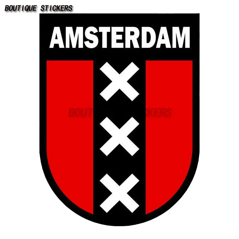 

For Amsterdam Shield Car Stickers Waterproof Auto Decors on Bumper Rear Window Laptop Motorcycle Helmet Surfboard Vinyl Decals