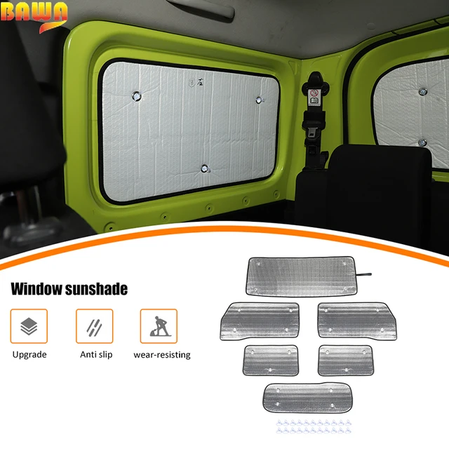 Acheter Couverture de coffre arrière de voiture, rideau pare-soleil avec  sac de rangement pour Suzuki Jimny 2019 – 2023, accessoires extérieurs