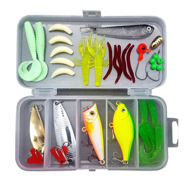 33PCS Bionic Bass Trout Salmon Minnow Multifunctional Fishing